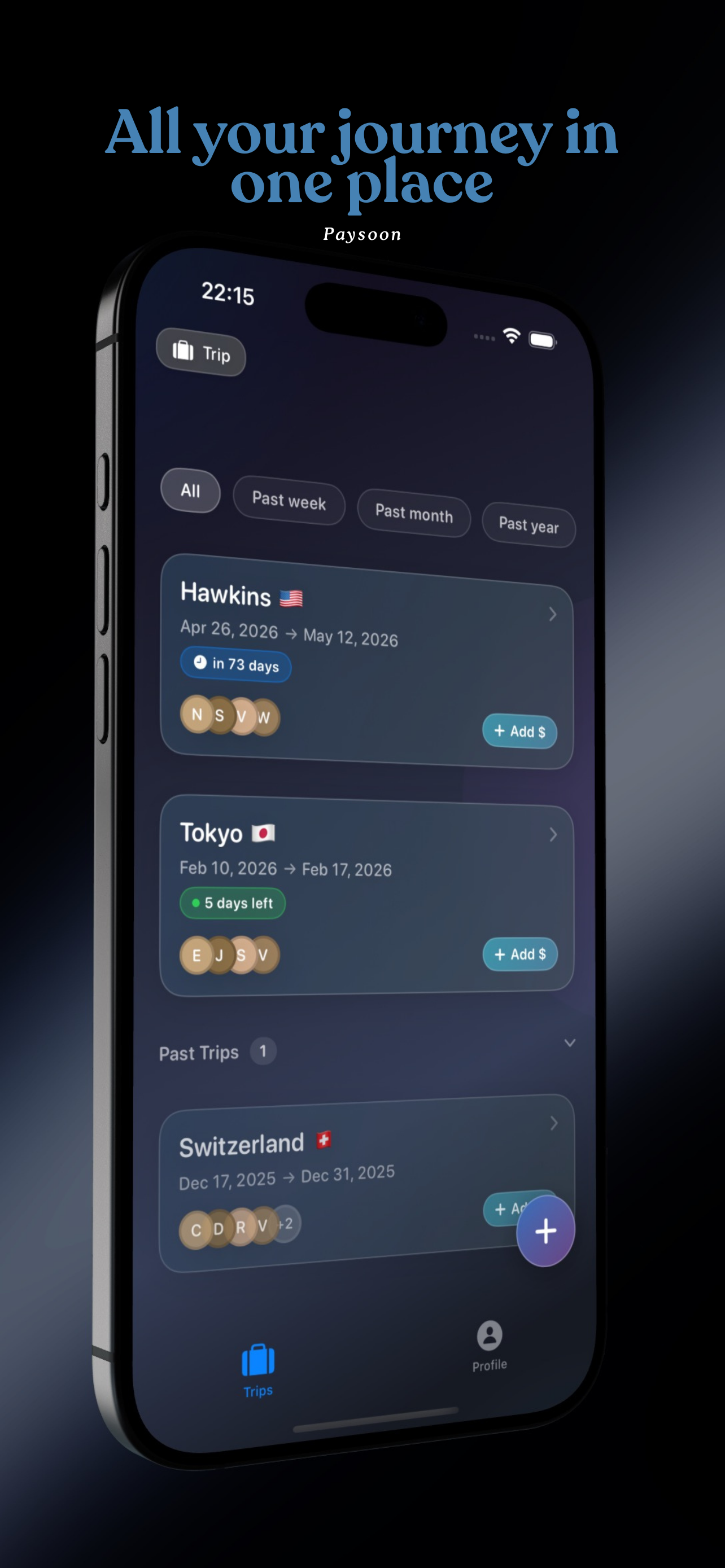 PaySoon - All your trips in one place